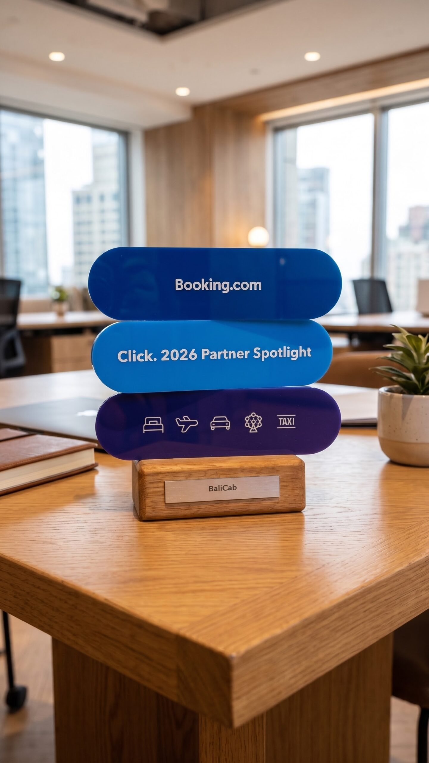 BaliCab Booking.com Click. 2026 Partner Spotlight award, Best Ground Transportation Partner Asia Pacific